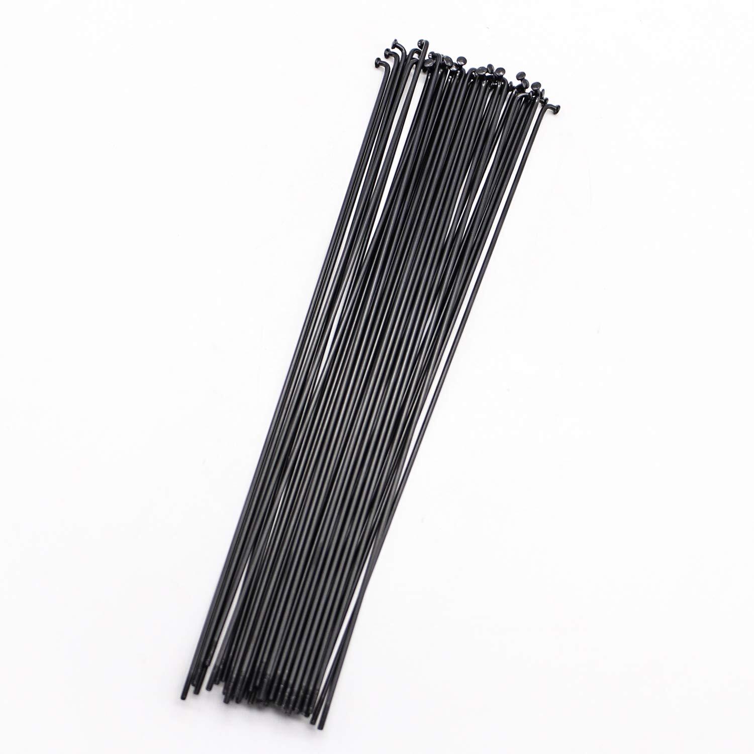 80-280mm 14G 2mm Black 36Pcs Electric Bicycle E-bike Wheel Tire Steel Spokes