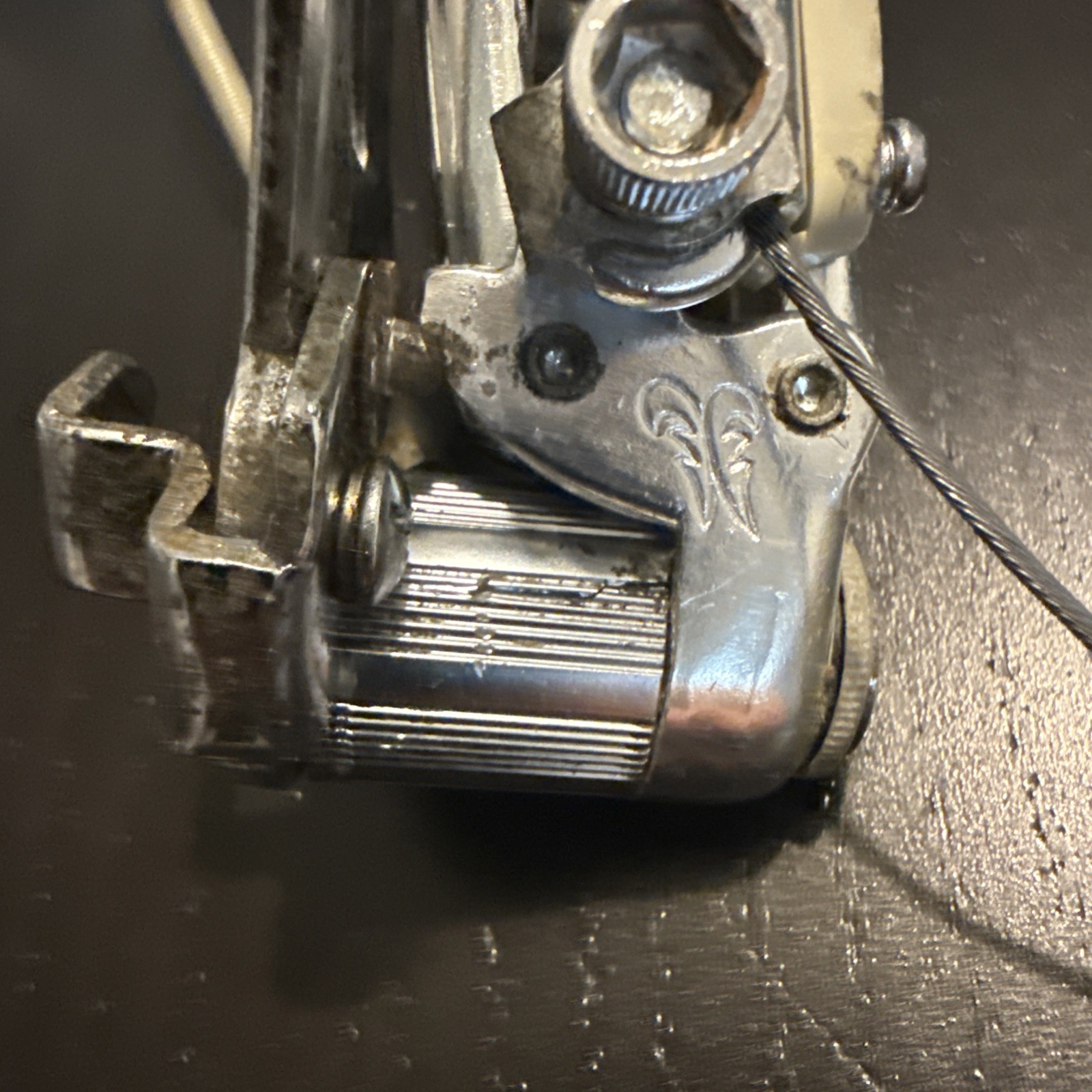 Vintage Shimano 600 Arabesque 6 Speed Derailleur Long Cage With Springy Housing