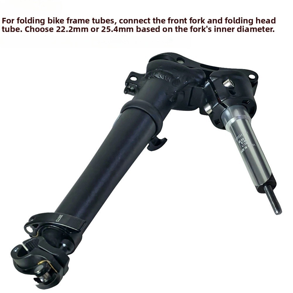 Aluminum Folding Bike Fork Stem Extender Fits 22.2mm and 25.4mm Steerer Tubes