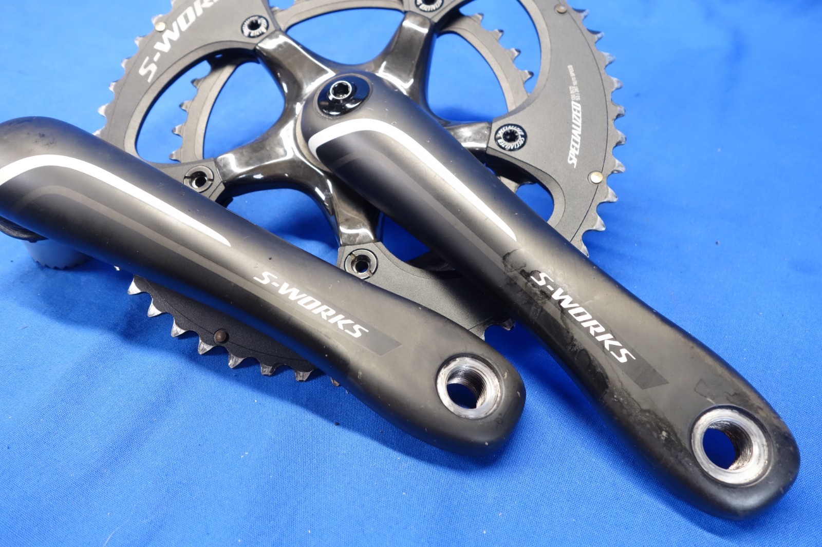 Specialized S-Works Carbon Road Bike Crankset, 53/38t, 175mm, 2×11 Spd, BB30