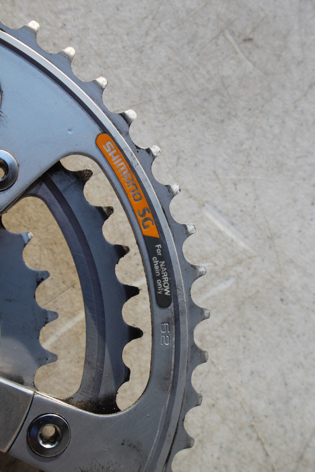 SHIMANO RX100 8 SPEED 170 MM 52/42/30 TOOTH SQUARE TAPER CRANKSET FC-A550