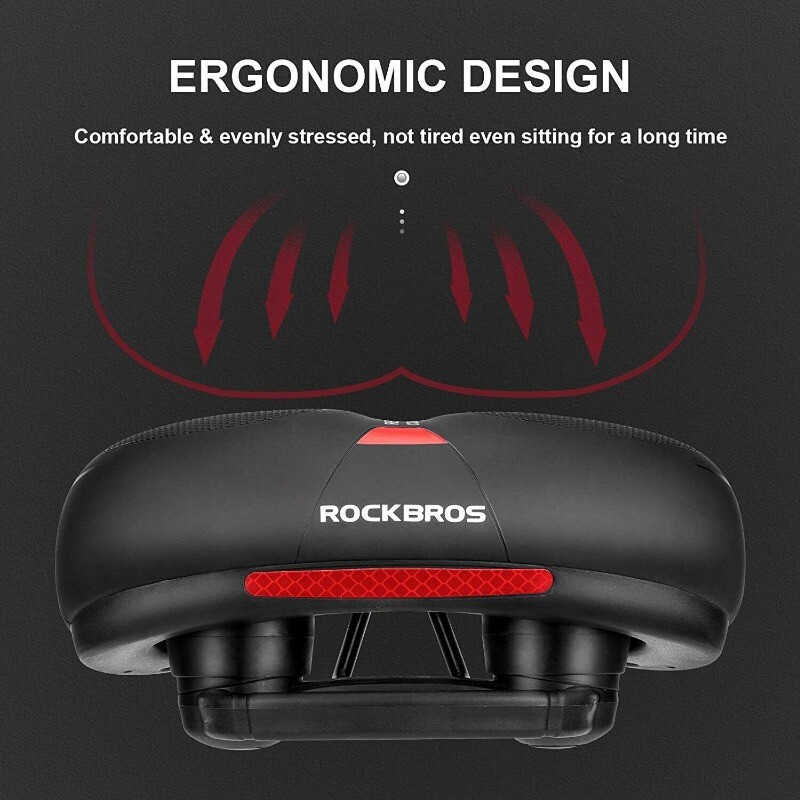 ROCKBROS Bike Seat Comfort Saddle Mountain Bicycle Soft Wide Bike Seat Cushion