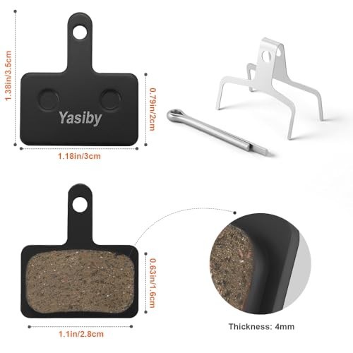 Bike Brake Pads, 4 Pairs Disc Brake Pads High-Performance with Installation Tool