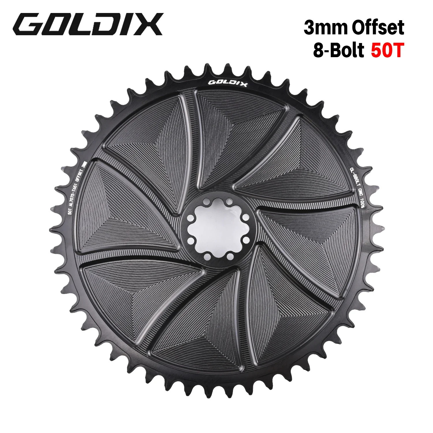 8-Bolt Bicycle Chainring 40-58T Narrow Wide Direct Mount Road Bike Chainwheel