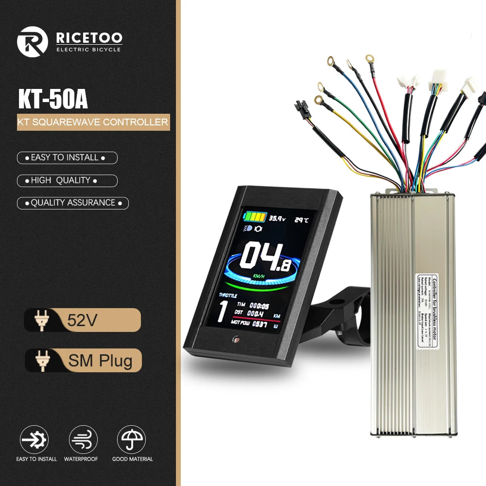 48V 30A 35A 50A Ebike Squarewave Controller for 52V/60-90V 1000W-3000W Motor