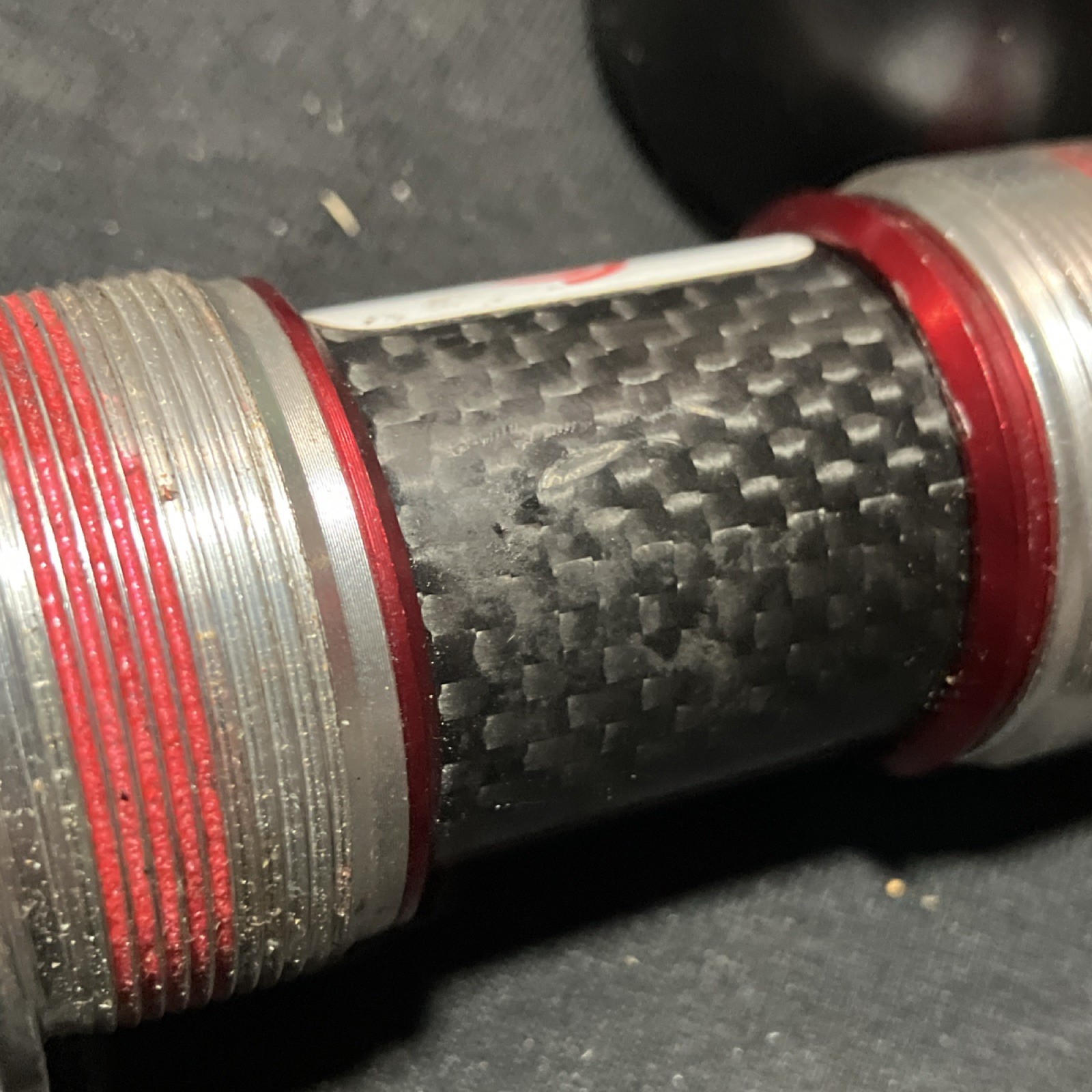 Sinz Crankset 145 Bottom Bracket carbon fiber titanium spindle euro