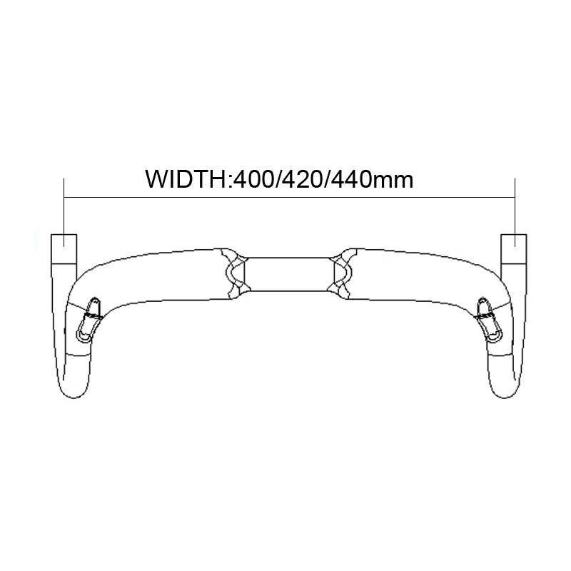 Carbon Bicycle Handlebar 31.8 Bent Drop Bar UD Matte/Glossy for Outdoor Cycling