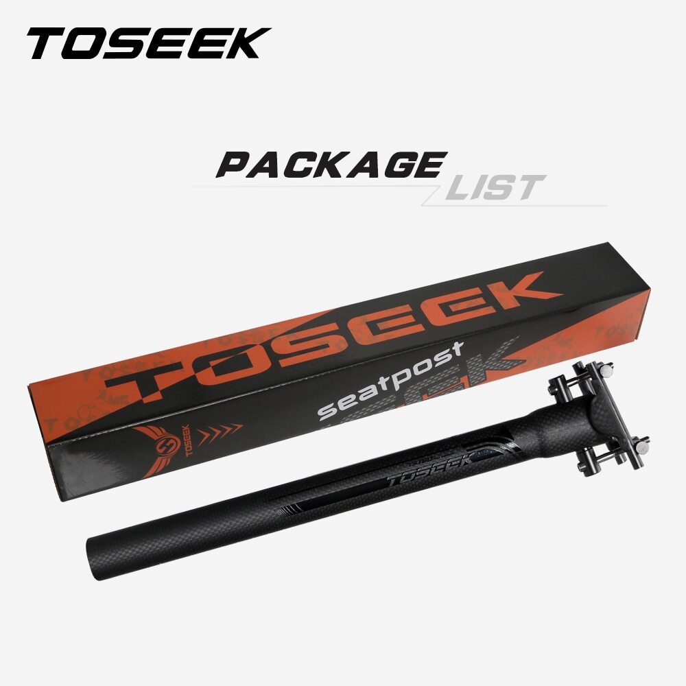 Carbon Seatpost Offset 0mm Mtb Retractable 27.2/30.8/31.6mm Seat Post 400MM