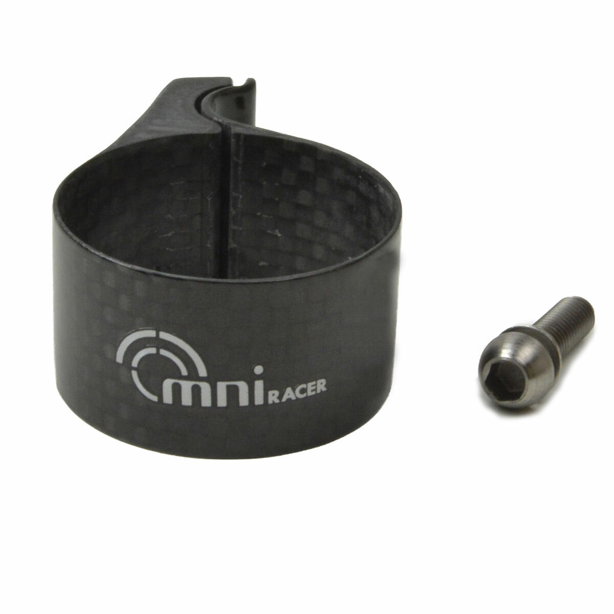 OMNI Racer FULL Carbon Front Derailleur Clamp Fits: Shimano or Sram: 35mm MATTE
