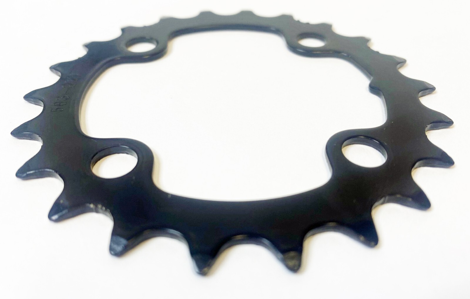 SR Suntour 582-22N 22-Tooth 64 BCD 4-Bolt 8/9/10-Speed Black Chainring – nos