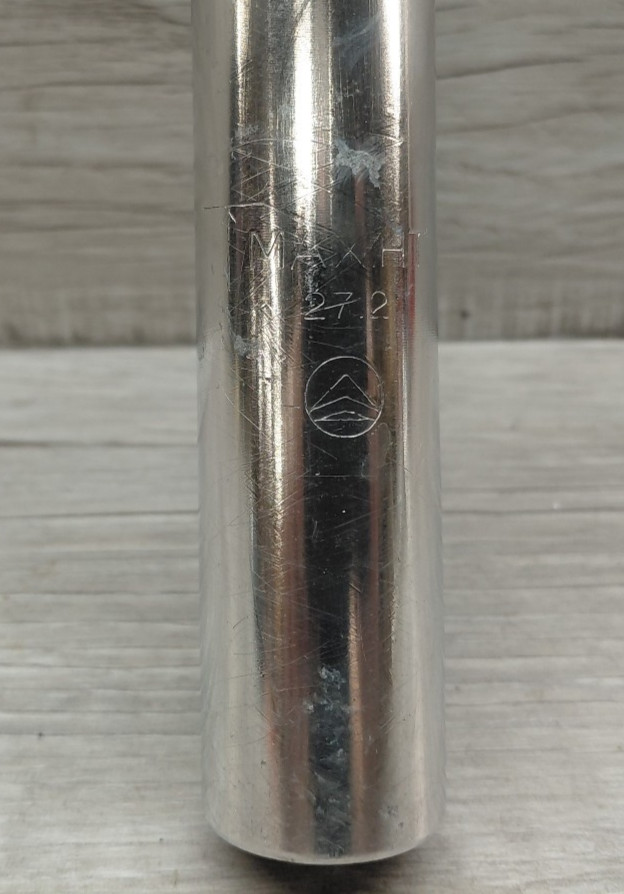 Vintage Kalloy Alloy Micro Adjust 27.2mm 220 mm Bicycle Seatpost Black, Silver
