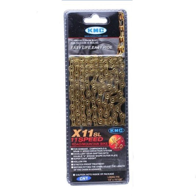KMC X11SL GOLD 116 link Chain with Missing Link
