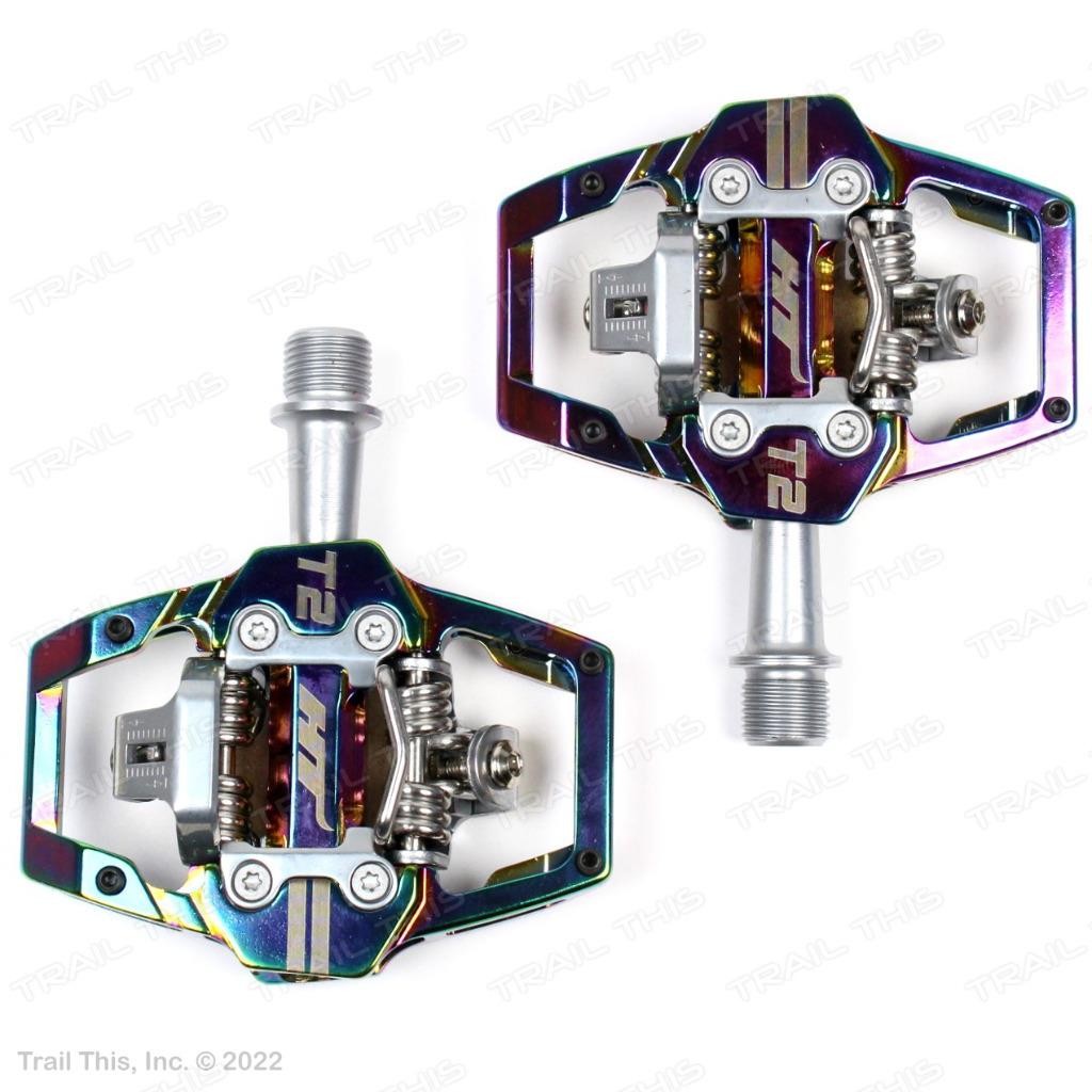 HT Components T2 Oil Slick – Enduro Race Bike Style Bicycle CrMo Pedals
