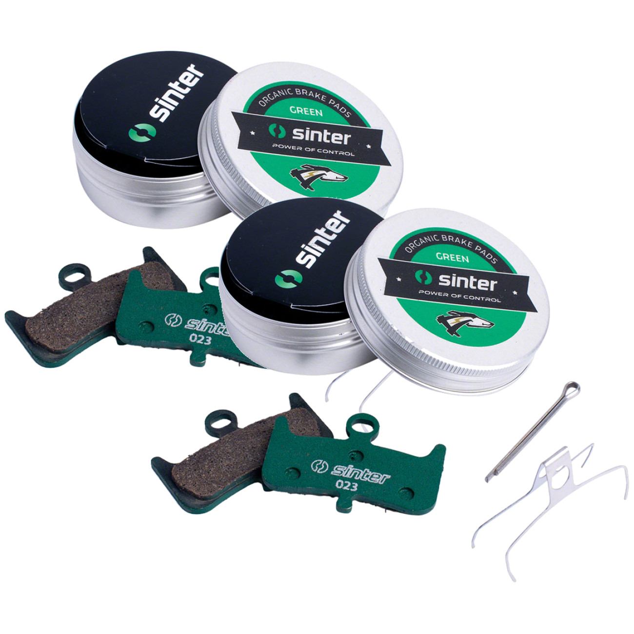 Sinter Green s2032 Organic Disc Brake Pads Bundle for Hayes
