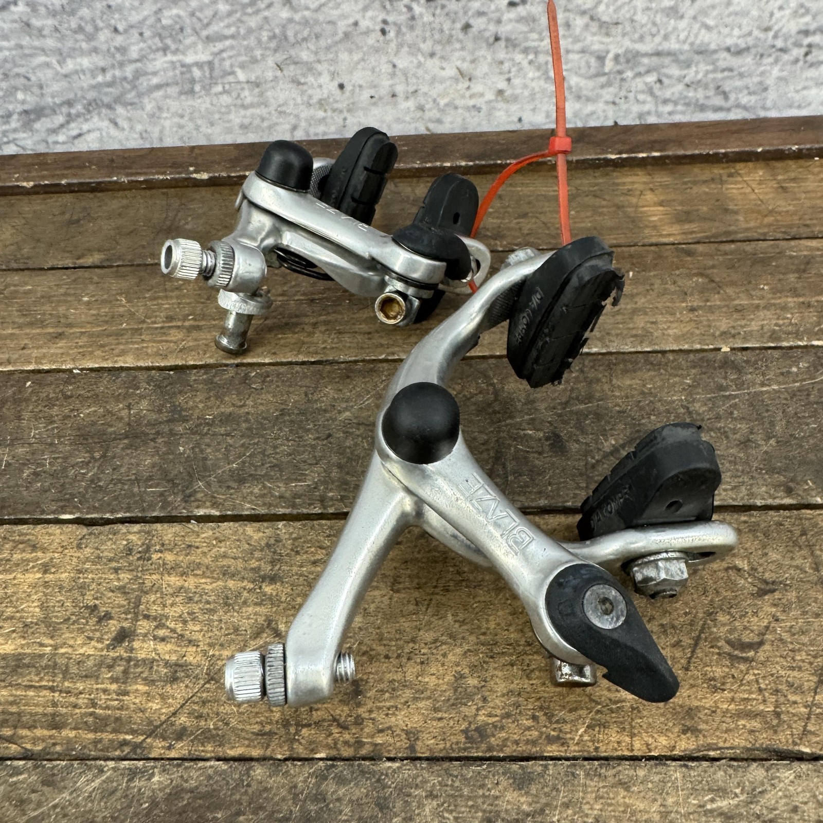 Dia-Compe Blaze Caliper Brakes Set Silver F/R Road Bike Side Pull 52mm Japan