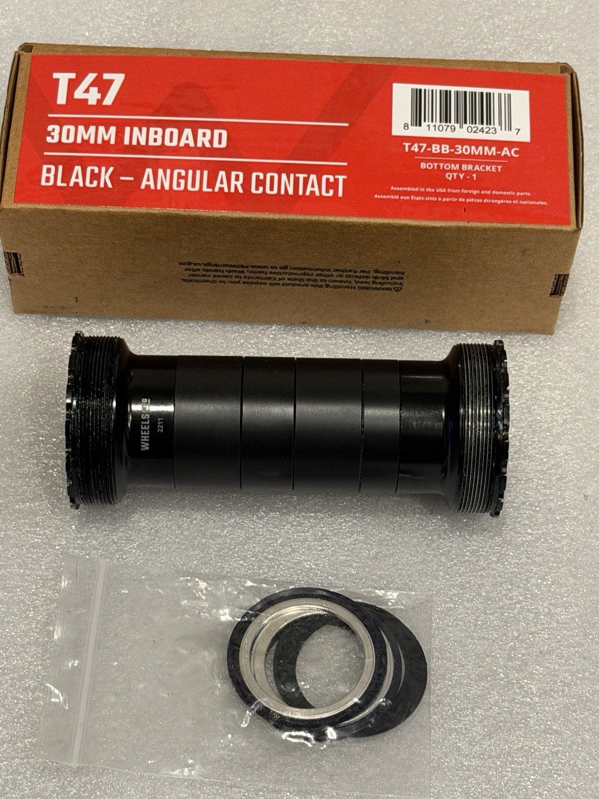 Wheels MFG T47 Inboard Bottom Bracket 68-132mm 30mm