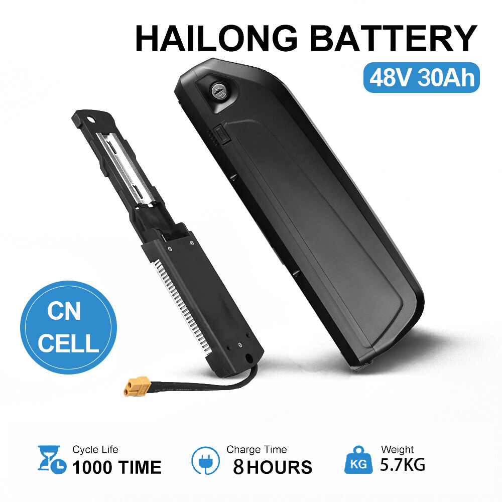 Ebike Battery Hailong 48V 20Ah Electric Bike Battery for 250W-1200W Samsung Cell