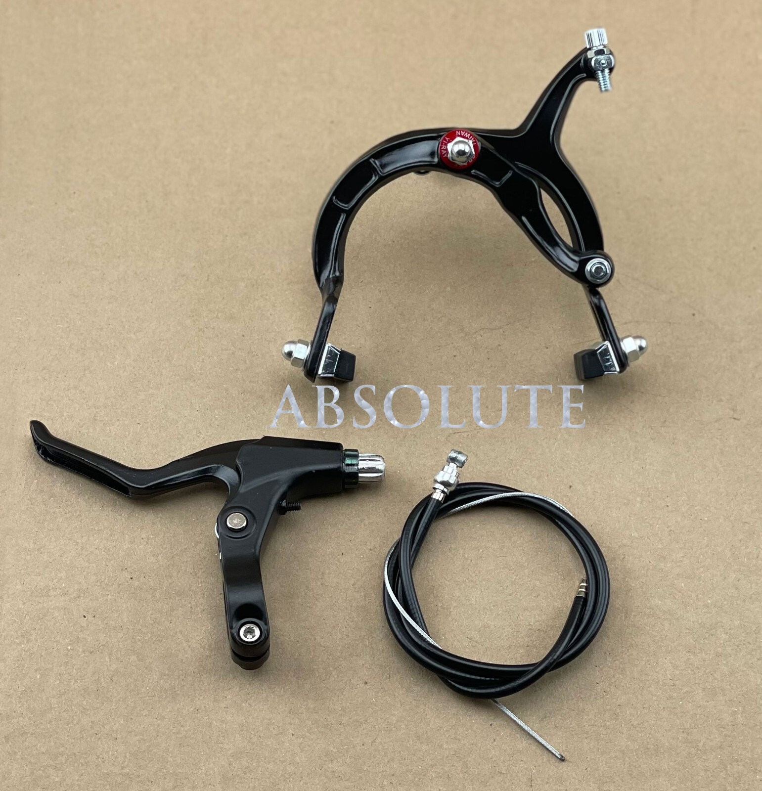 AltaLine BMX FRONT Alloy Bike Bicycle Brake Set BLACK ALLOY LEVER.