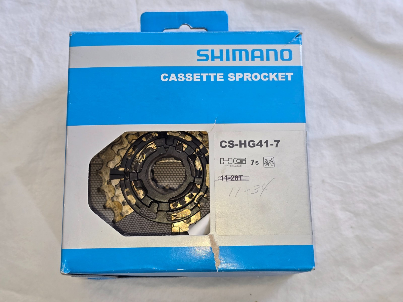 Shimano 7 speed cassette sprocket CS-HG41-7 – 11-28 MTB, touring, road
