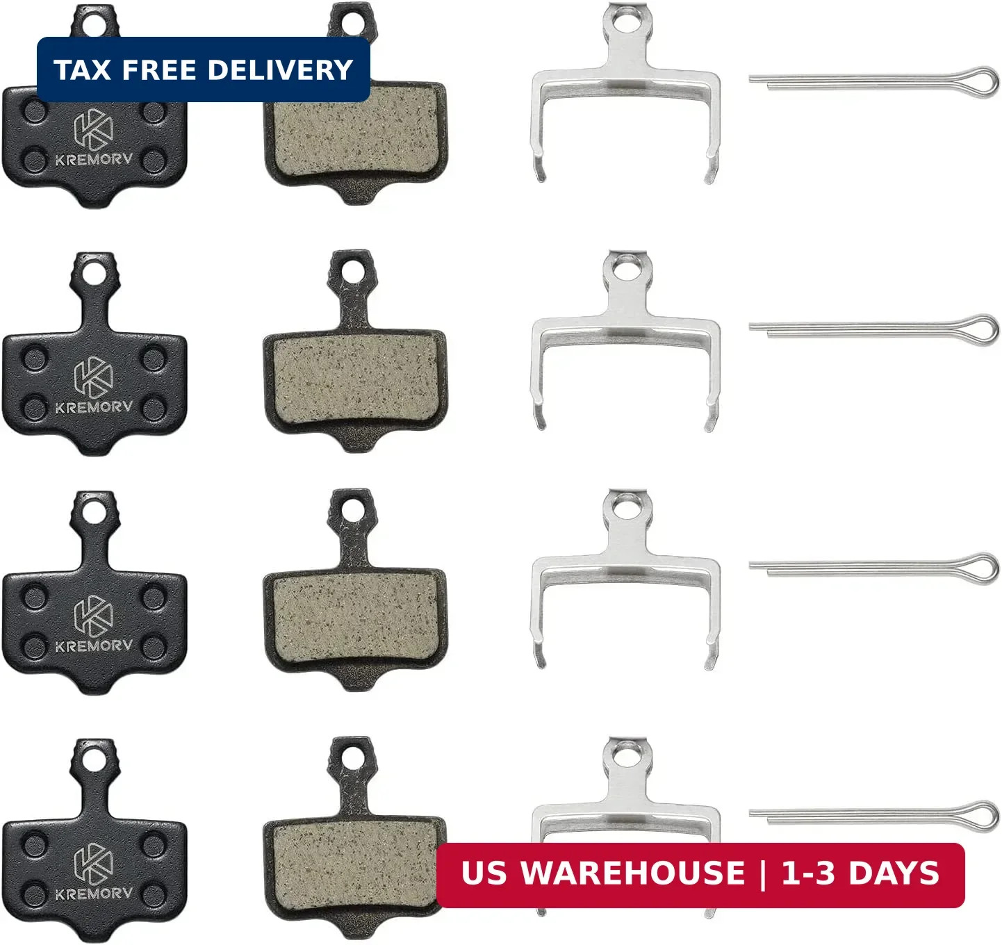 Brake Pads for Avid Elixir 4 Pair of Bike Disc Brake Pads for Avid Elixir 1 3 5