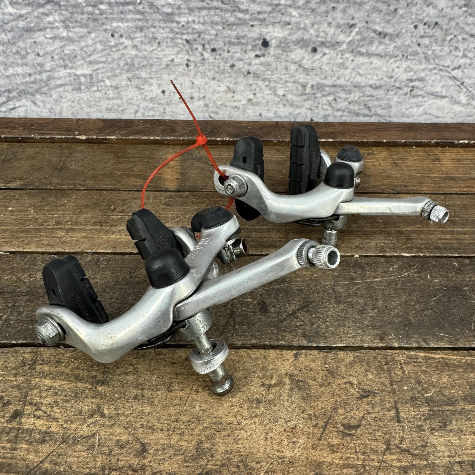 Dia-Compe Blaze Caliper Brakes Set Silver F/R Road Bike Side Pull 52mm Japan