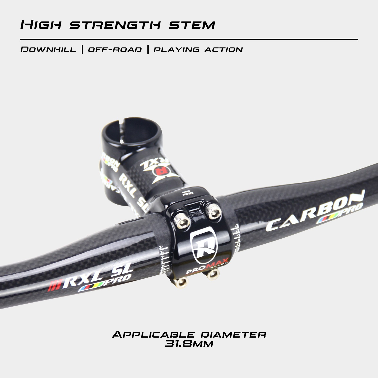 Carbon Bike Stem Handlebar Stems 6 Degree 31.8mm Aluminum Alloy 60-120 Bicycle
