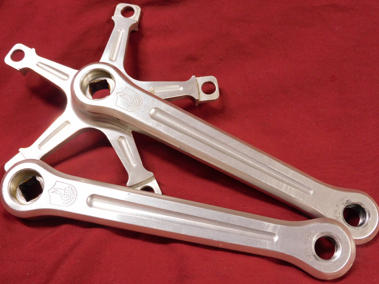 Excellent 1981 Campagnolo #1049 Nuovo / Super Record Crank Arms 175 x 144 mm BCD