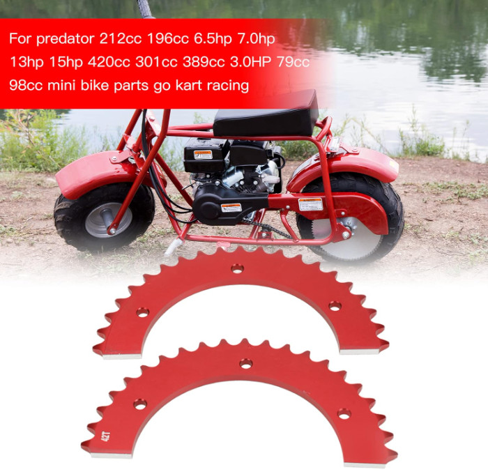 Universal Split Sprocket 420 Chain 42 Tooth Rear Drive Wheel Aluminum Sprocke…