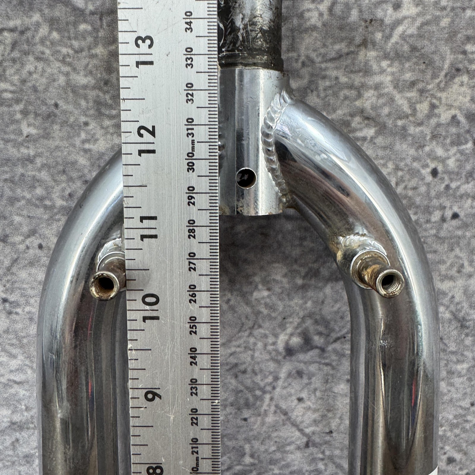 Vintage BMX Fork 20in 1 1/8 Threadless 990s Freestyle Chrome Mid School BMX