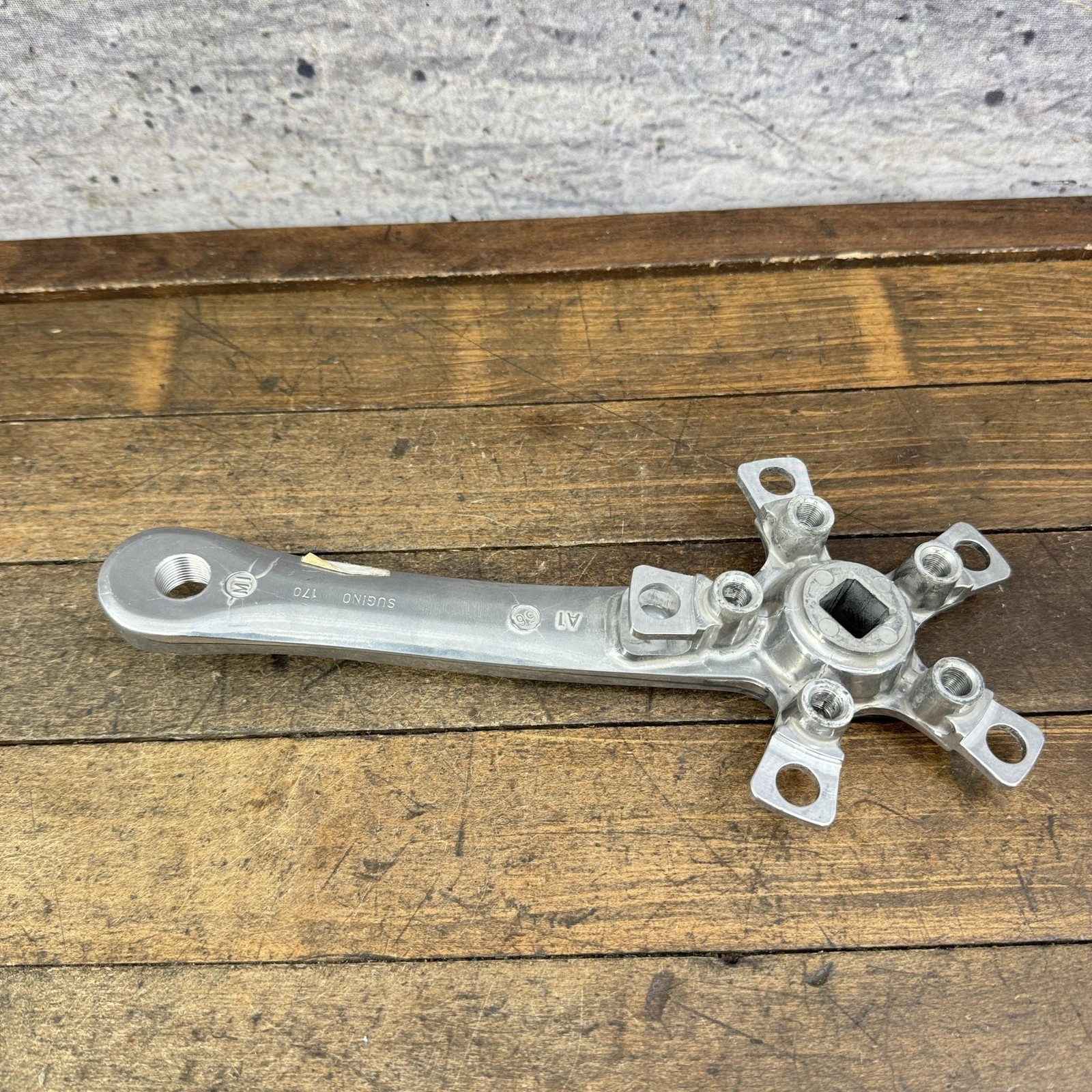 Vintage Sugino Crank Arm RIGHT 170mm Square Taper 94 BCD MTB Bike Impel Alloy