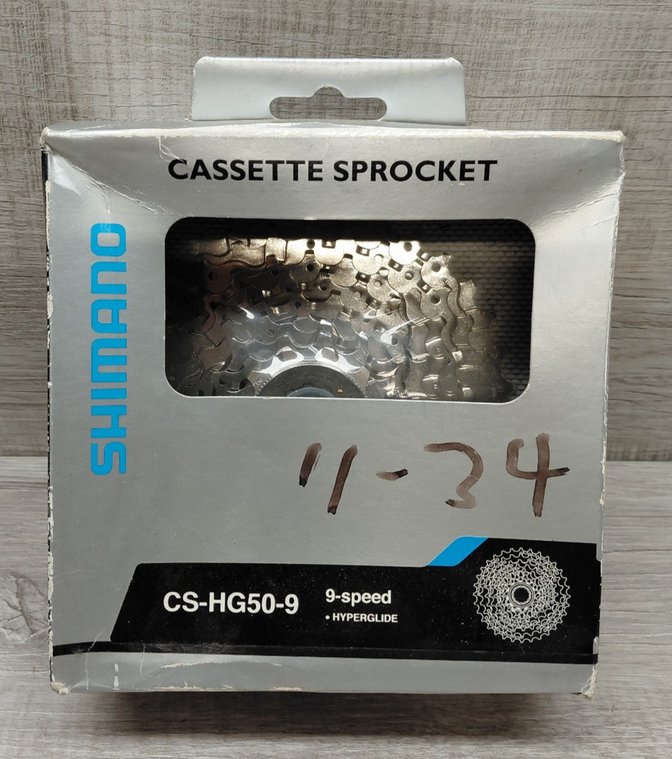 Shimano CS-HG50-9 9 Speed Cassette 11-34T Hyperglide MTB Road Bike