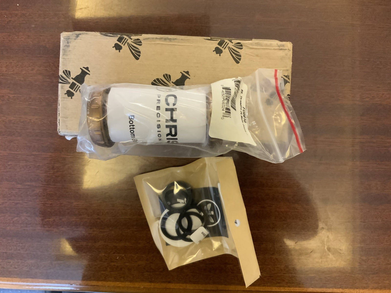 Chris King MATTE BOURBON ThreadFit 24mm SHIMANO Bottom Bracket & Fit Kit