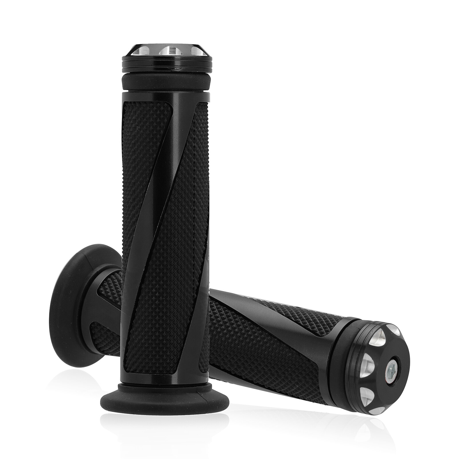 Handle Grips Motorcycle Handlebar Grip Dirt Pit Bike 7/8″ Rubber Gel Hand Grips