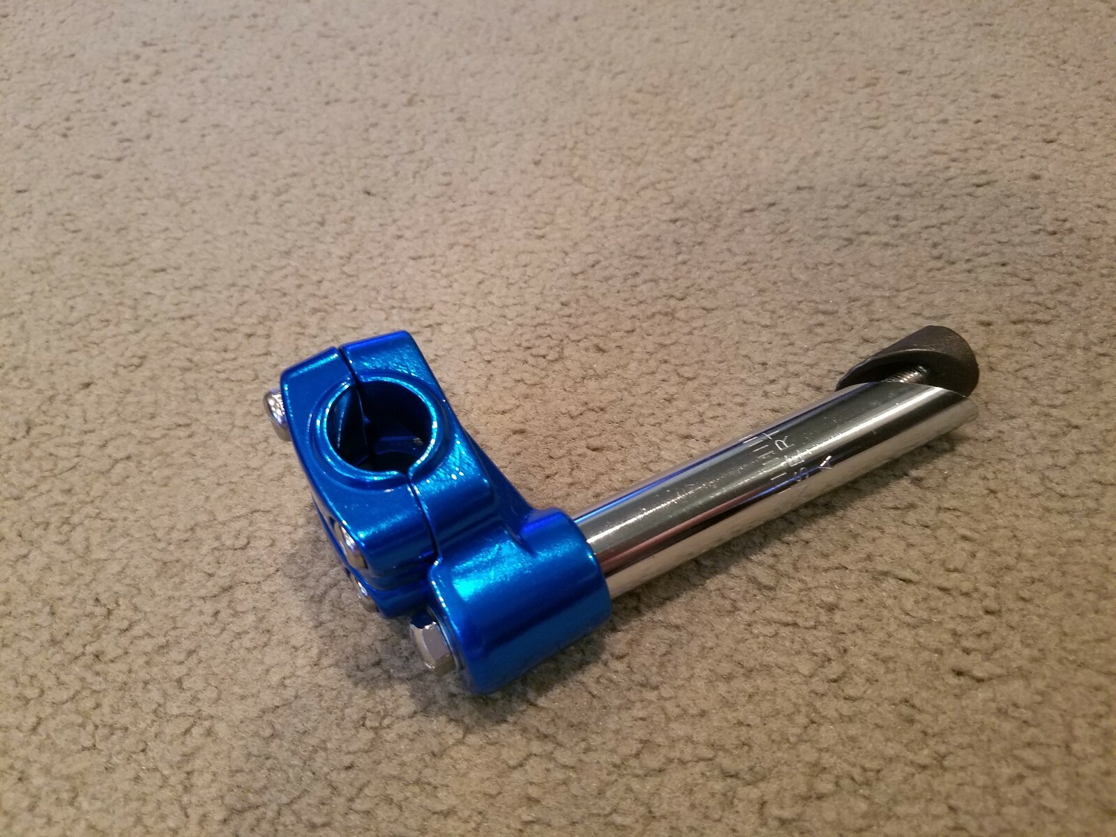 NEW BMX FREESTYLE BICYCLE GOOSENECK STEM 22.2mm BLUE,