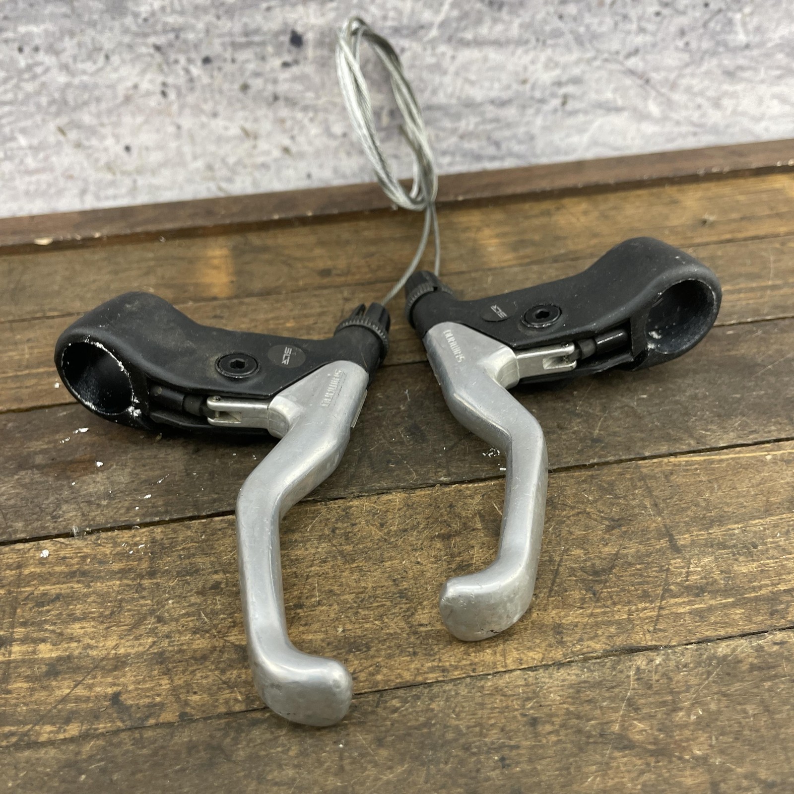 Vintage Shimano Deore BL-MT63 SLR Alloy Brake Levers 22.2mm Mountain Bike Japan