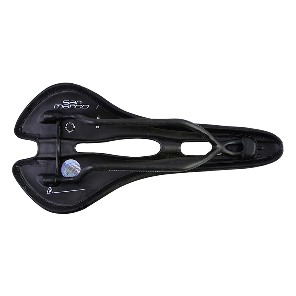 Carbon PV leather Hollow Seat Saddle 278*130mm for MTB Bike Road Bicycle Racing