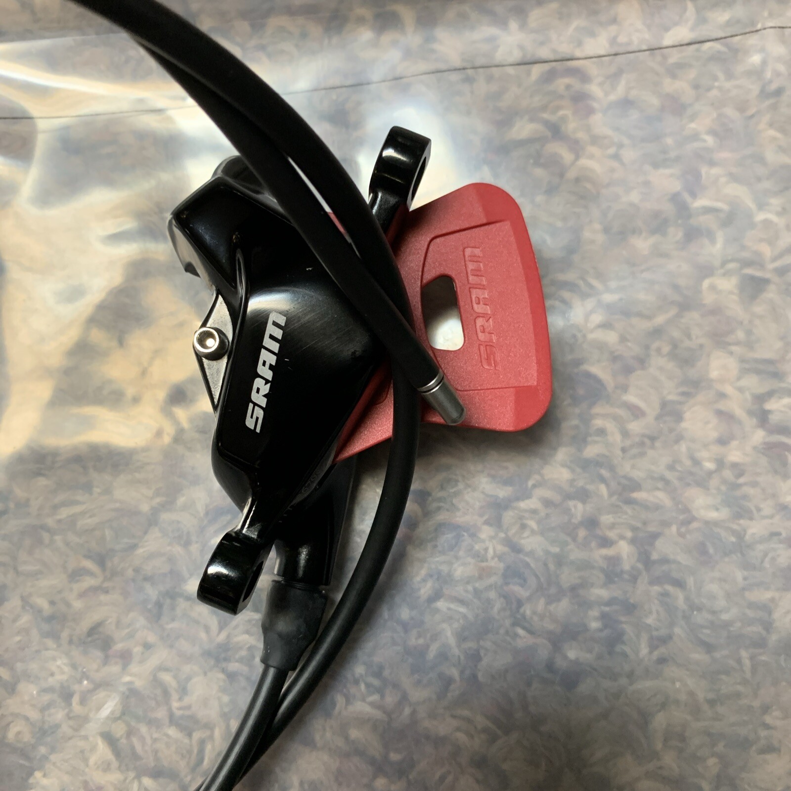 Sram AXS eTap HRD Road Disc Brake Post Mount Calipers Black Front and Rear Red