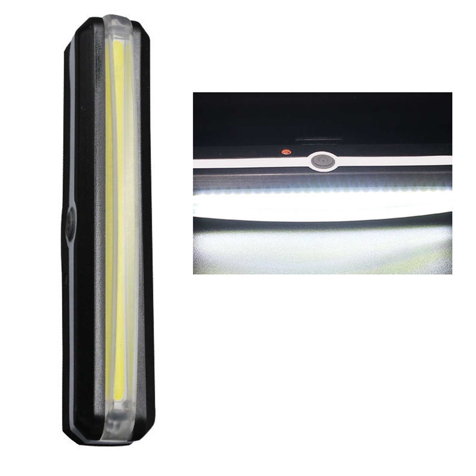 Rechargeable LED Tail Light for Road Bikes Rear Mount 3.93×0.7in Night Safe
