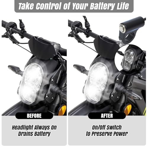 Headlight Control Switch for Surron & Talaria – Waterproof On/Off Button,
