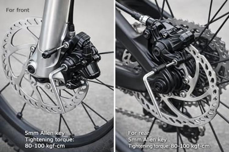 Bike Disc Brake Kit, Aluminum Front and Rear Caliper, 160mm Front disc brake.