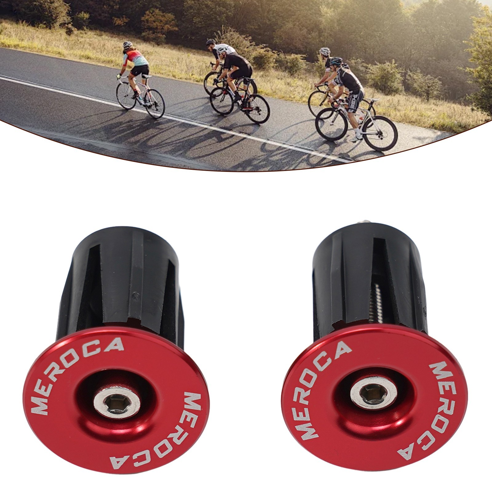 Modern Aluminum Alloy Handlebar Grips Bar End Cap for MTB Road Bicycle (Pair)