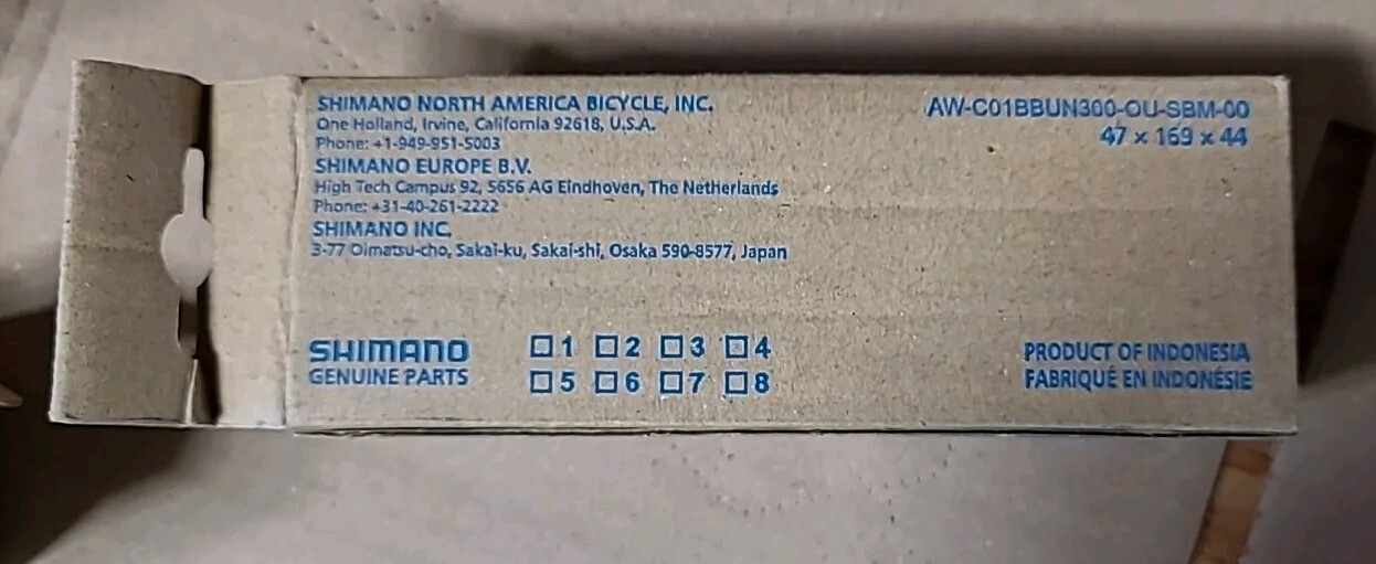 Shimano BB-UN300 Bottom Bracket – English, 73 x 118mm Spindle, Square Taper JIS