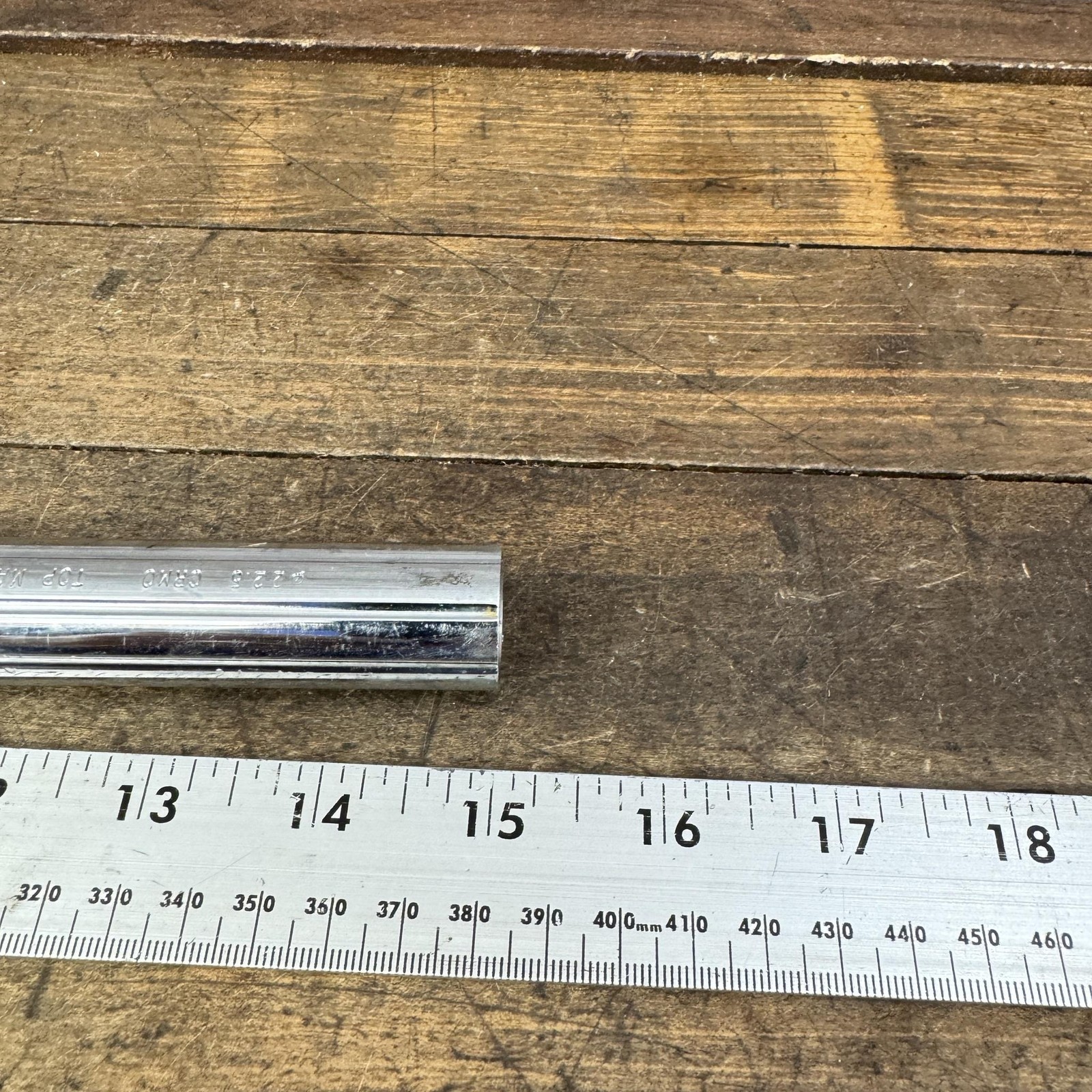 Vintage 22.5mm BMX Seatpost CRMO Hutch Schwinn Predator Fluted 1980s Silver