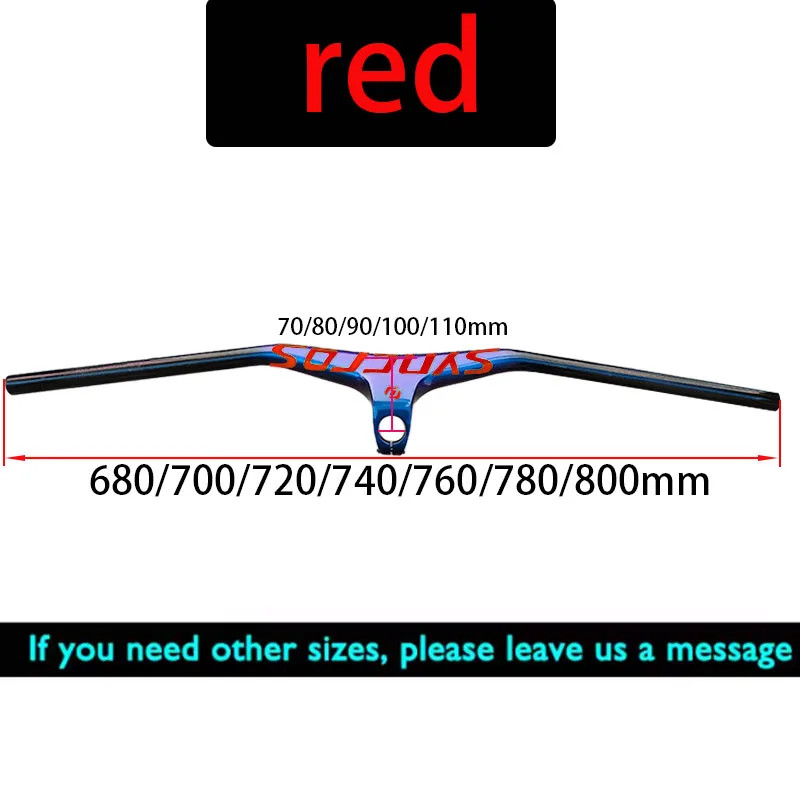 Carbon Integrated Cockpit Handlebar for Mountain Bike 28.6mm Diameter 680-800mm