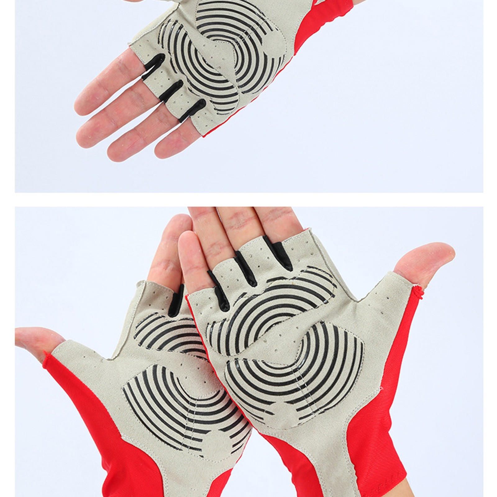 Polyester Breathable Workout Gloves for Men Women Size 7.5-11cm Adjustable