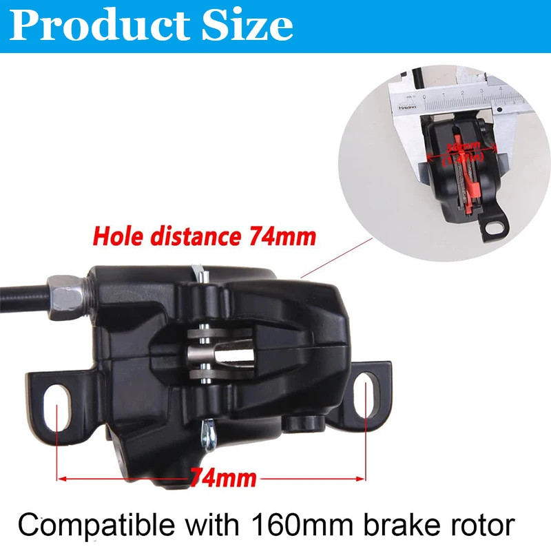MT200 Brake MTB Bicycle HYDRAULIC DISC BRAKES 2 PISTON Just One Side 800MM 850MM