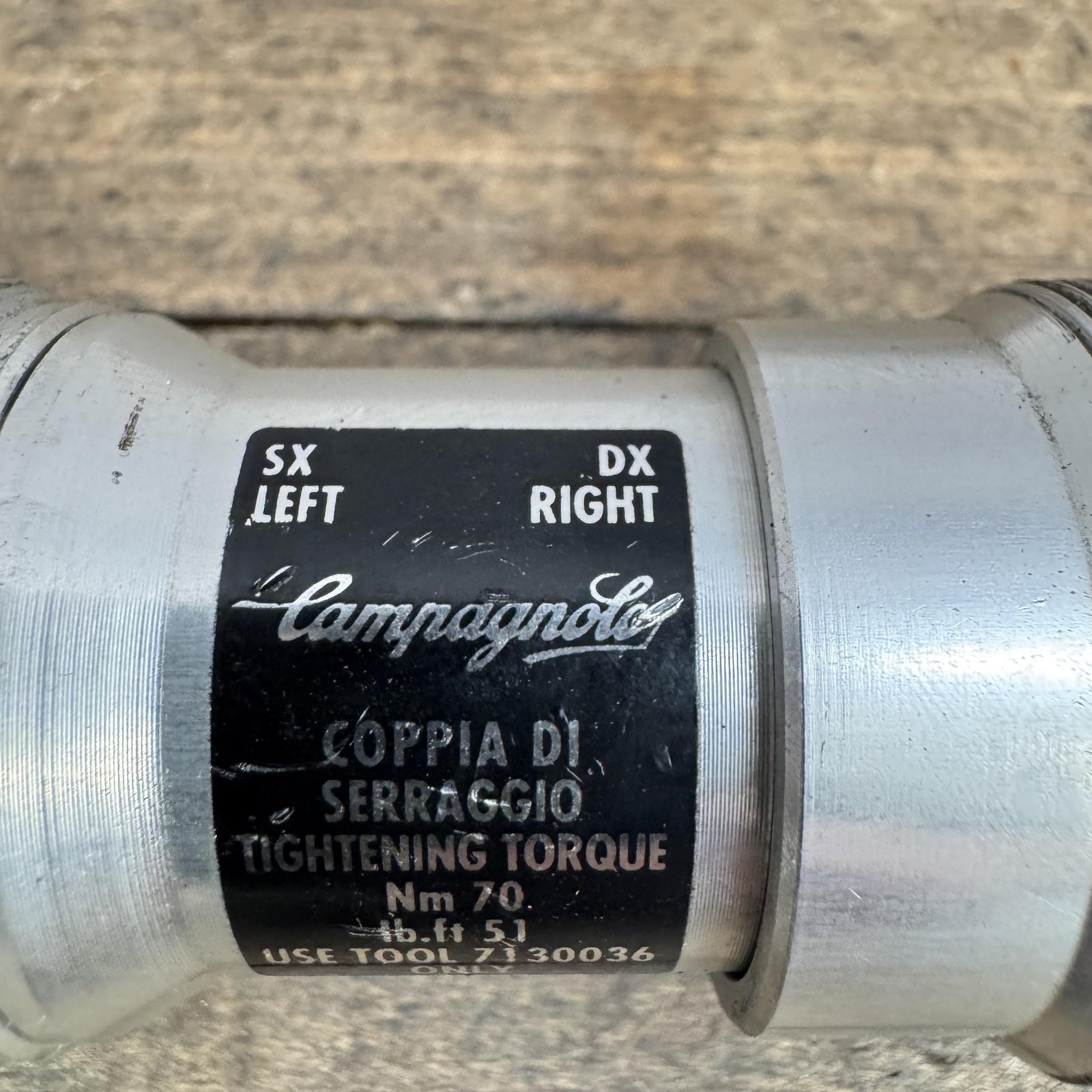 Vintage Campagnolo Record Bottom Bracket 36x24F 70mm 102mm Italian Road Sealed