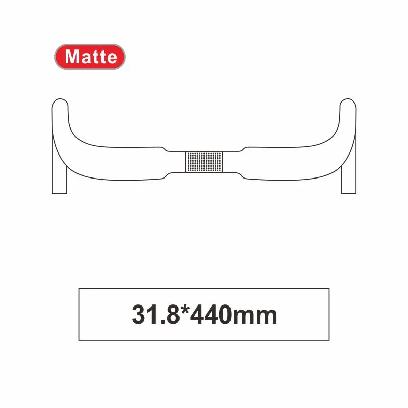 Race UD Matte Glossy Carbon Handlebar Road Drop Handlebar 31.8*400/420/440mm