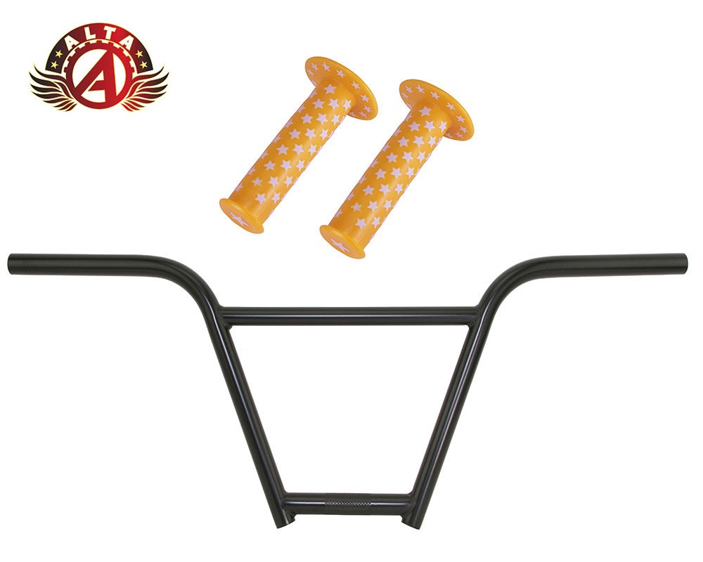 Alta 750 Bars Black w/ Yellow/White Grips BMX BMX Freestyle Bike