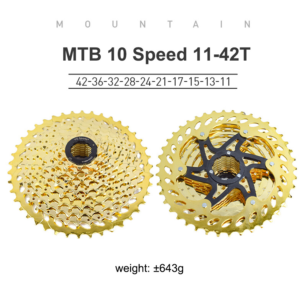 VG SPORTS 8 9 10 11 Speed Bike Cassette Gold For SRAM SHIMANO 28T 32T 36T 42T